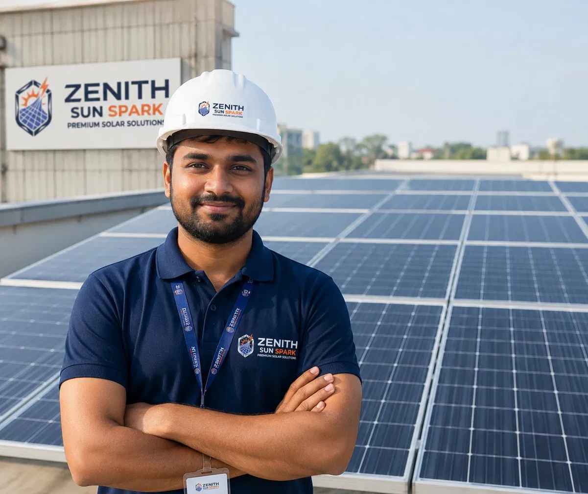 Zenith Sun Spark solar engineer on commercial rooftop installation